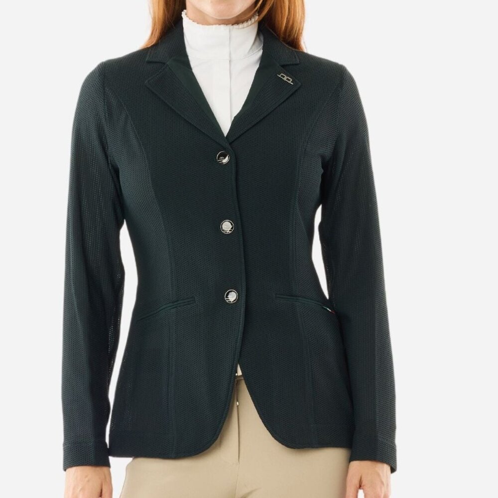 NWT AA Motion Lite Mesh Show Coat Black - Size XXL